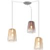 TopLight SOSPENSIONE CROMO SPOSTABILE 3 LUCI (2 AM + 1 RA) 1164CR-S3 S-AR