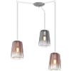 TopLight SOSPENSIONE CROMO SPOSTABILE 3 LUCI (2 RA + 1 CR) 1164CR-S3 S-RC