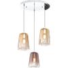 TopLight SOSPENSIONE CROMO TONDA 3 LUCI (2 AM + 1 RA) 1164CR-S3 T-AR