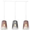 TopLight SOSPENSIONE BIANCO RETTANGOLARE 3 LUCI (2 RA + 1 CR) 1164BI-S3 R-RC