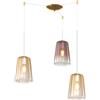 TopLight SOSPENSIONE OTTONE SAT. SPOSTABILE 3 LUCI (2 AM + 1 RA) 1164OS-S3 S-AR