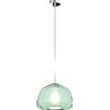 TopLight SOSPENSIONE CROMO 1 LUCE VETRO ALPHA VERDE 1176CR-S1 ALPHA-VE