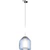 TopLight SOSPENSIONE CROMO 1 LUCE VETRO BETA BLU 1176CR-S1 BETA-BL