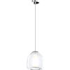 TopLight SOSPENSIONE CROMO 1 LUCE VETRO BETA TRASPARENTE 1176CR-S1 BETA-TR