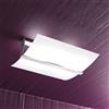TopLight WOOD PLAFONIERA CM.40 2 LUCI FOGLIA ARGENTO 1019-PL40-FA