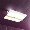 TopLight WOOD PLAFONIERA CM40 2 LUCI FOGLIA ORO