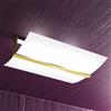 TopLight WOOD PLAFONIERA CM50 2 LUCI FOGLIA ORO