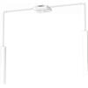 TopLight SQUARE TUBE SOSPENSIONE 2 LUCI BIANCO CAVO CM.250 CON BASE 1173-S2-BI