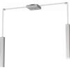 TopLight SQUARE TUBE SOSPENSIONE 2 LUCI GRIGIO CAVO CM.250 CON BASE 1173-S2-GR