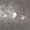 TopLight SUPERBALL FARETTO 3 LUCI ATTACCO G9 IN METALLO CROMO E VETRO