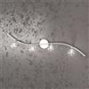 TopLight SUPERBALL FARETTO 4 LUCI ATTACCO G9 IN METALLO CROMO E VETRO