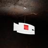 TopLight TETRIS COLOR SOSPENSIONE 55CM. 1 LUCE ROSSO 1121-S55-RO