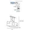 TopLight TETRIS COLOR SOSPENSIONE 75CM. 1 LUCE FOGLIA RAME 1121-S75-FR