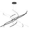 TopLight TORNADO SOSPENSIONE D.100 CM. NERO LUCE NATURALE 4000K 1163-S100 N-NE