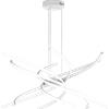 TopLight TORNADO SOSPENSIONE D.80 CM. BIANCO LUCE CALDA 3000K 1163-S80 C-BI