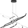 TopLight TORNADO SOSPENSIONE D.80 CM. NERO LUCE CALDA 3000K 1163-S80 C-NE