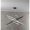 TopLight TORNADO SOSPENSIONE D.80 CM. NERO LUCE NATURALE 4000K 1163-S80 N-NE