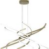TopLight TORNADO SOSPENSIONE D.80 CM. ORO BRUNITO VERNICIATO LUCE CALDA 3000K 1163-S80 C-OB