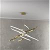 TopLight TORNADO SOSPENSIONE D.80 CM. ORO BRUNITO VERNICIATO LUCE NATURALE 4000K 1163-S80 N-OB
