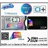 i-can Modulo Cam CI Tivusat 4K con Scheda Smart Card Tv Sat Digiquest Tvsat Ultra HD