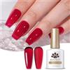 BORN PRETTY Smalto Semipermanente Vino Rosso Trasparente, 10ml Smalti Semipermanenti per Unghie Rosso Smalto Gel Naturale Nail Art Manicure Pedicure per Uso Professionale e Domestico