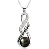 NONNYLLEI Regalo per moglie, anniversario, festa della mamma, collana di perle nere di Tahiti, regalo per donne, matrimonio, compleanno, mamma, fidanzata, lei, San Valentino, Natale, regali