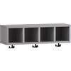 Schildmeyer Balto 157368 - Mensola da parete, 59,8 x 17,6 x 20,2 cm, colore: Grigio platino