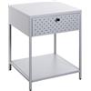 HAKU Möbel Consolle grigio, metallo - Dim.: L 40 cm x A 53 cm x P 40 cm, Stile: Moderno