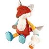 Sigikid 43223 giocattolo attivo per bambini Animale di peluche, blu/giallo/rosso/volpe