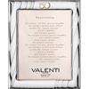 Valenti Argenti Cornice portafoto di Valenti. Cornice portafoto in Argento Laminato e Retro in Legno. Ideale per Nozze d'oro. Le Dimensioni Sono 20x25 cm. La referenza è 51078 6l