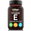 NÄTOO Vitamina E 60mg (90UI) Softgel 90 perle. Integratore naturale (D-Alfa-Tocoferolo) - Vitamina E Pura potente antiossidante - Alto dosaggio 500% del VNR