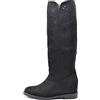 IF Fashion Stivaletti da Donna Zeppa Interna Traforati Primaverili Estivi Camoscio LY81-1 Nero N.38