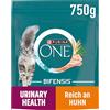 PURINA ONE BIFENSIS Urinary Health cibo per gatti secco, ricco di pollo, confezione da 6 (6 x 750 g)