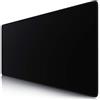 TITANWOLF - XXL Tappetino per Mouse da Gioco - Gaming Mousepad Extra Grande 900 x 400mm - Pad con Base in Gomma Antiscivolo - Spessore 3mm - Nero Black