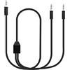 CERRXIAN Cavo audio doppio da 3,5 mm a doppio 3,5 mm, adattatore splitter a Y 1/8 TRS maschio a 2 maschi per smartphone, computer, lettore MP3, auricolari, altoparlanti