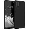 kwmobile Custodia Compatibile con Samsung Galaxy A12 Cover - Back Case per Smartphone in Silicone TPU - Protezione Gommata - nero matt