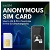 travSIM Scheda SIM anonima | Già attiva | Utilizzabile nel Regno Unito e in oltre 30 paesi dell'UE | 100% prepagata | Acquistare un piano separatamente | SIM ricaricabile