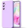 Byvuwiay Cover per Samsung Galaxy A35 5G, Morbida Silicone Liquida TPU Protettivo Ultra Slim Custodia Antiurto, Custodia Compatibile con Samsung Galaxy A35 5G - Viola Chiaro