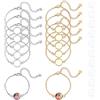UNICRAFTALE 10 Set 2 Colori Bracciale Lunetta Impostazioni 304 Bracciali in Acciaio Inox Lunetta Vassoio Vuoto Bangles 12 Mm Piatto Rotondoaro Cabochons Vetro Bracciale Spazi Vuoti
