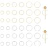 UNICRAFTALE 48pcs 2 Colori 19.5/15.5/12mm Anelli di Collegamento 304 Connettori per Cornici Circolari In Acciaio Inossidabile Connettori per Gioielli In Acciaio Inossidabile Dorato Colore O Anello