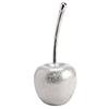 DRW Figura ciliegia argento in resina 8x8x18 cm