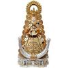 Inmaculada Romero IR Figura Vergine Rocío 25 cm. Base per immagine in resina del santo patrono di Almonte, regina delle paludi, Blanca Paloma