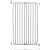 Safetots Cancelletto per Bambini Eco Extra Alto con Fissaggio a Vite, Grigio, 70cm - 80cm, Cancelletto di Sicurezza per Bambini, Barriera di Sicurezza con Fissaggio a Vite