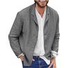 vokkrv Giacca da Uomo in Lino cotone Casual Blazer da Uomo Slim Fit Blazer Suit Eleganti Cappotto Solid Outerwear Tops Tinta Unita Giacche Cappotti