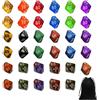 MEMOFYND Dadi Poliedrici 35 Pezzi con Borsa Di Stoccaggio 1 Pezzo Set Di Dadi 10 Lati, Dadi Di Gioco Di Ruolo, Dadi Colorati per Giochi Da Tavolo, Feste