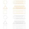 UNICRAFTALE 36pcs 3 stili 2Colori Anelli di Collegamento 304 Acciaio Inossidabile In Metallo Triangolo E Quadrato E Cornici per Anelli Connettori Collegamenti per Gioielli In Colore Oro