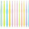KALIONE Set di 12 uncinetti in plastica di diverse dimensioni (2-10 mm), con manico ergonomico, per lavori a maglia, per cappelli, guanti, sciarpe, lavori a maglia, 571838_1_e4MEZiwvG
