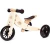 Kinderfeets Bicicletta a bilanciamento in legno 2-in-1 e triciclo da 1 anno Tiny Tot - Crema