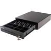 H HDWR Hardware for business Cassetto per Contanti Solido ed Elegante, Cassetto per Registratore di Cassa Fiscale, in Acciaio Resistente, Chiudibile con Chiave, RJ12, HDWR HD-KER35
