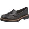 Clarks Westlynn Bella, Mocassino Donna, Black Leather, 39 EU